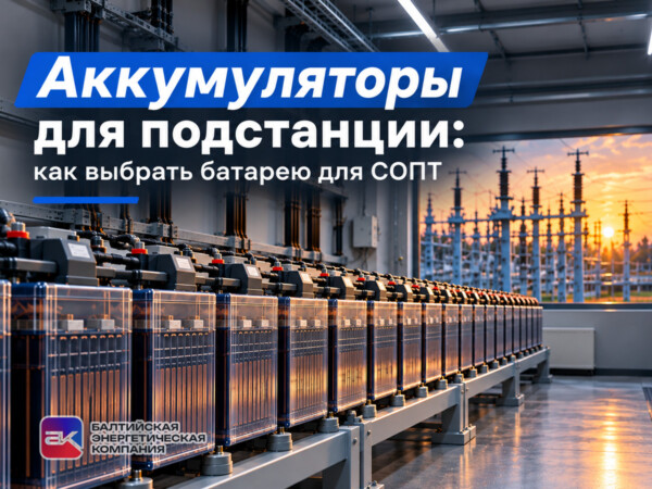 Аккумуляторы для подстанции: как выбрать батарею для СОПТ