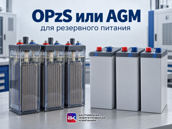 OPzS или AGM для резервного питания: что сравнить перед закупкой