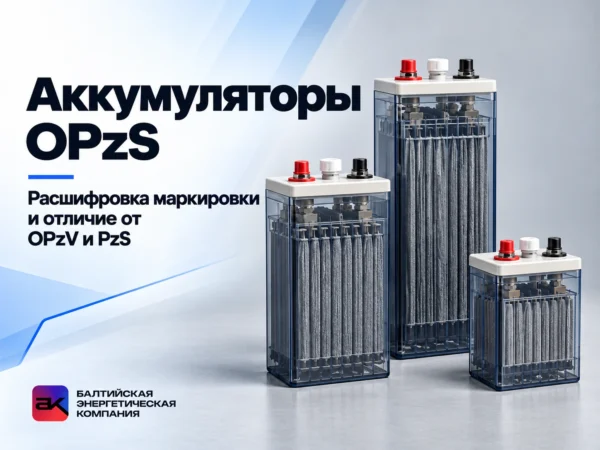Аккумуляторы OPzS: расшифровка маркировки и отличие от OPzV и PzS