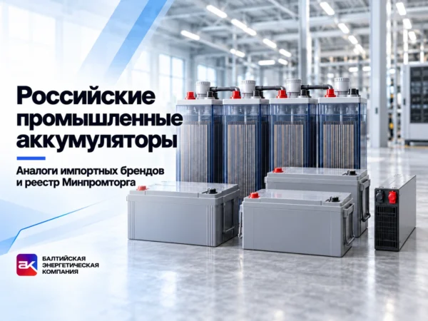 Российские промышленные аккумуляторы: аналоги импортных брендов и реестр Минпромторга