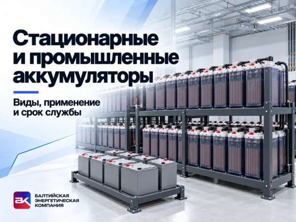 Стационарные и промышленные аккумуляторы: виды, применение и срок службы