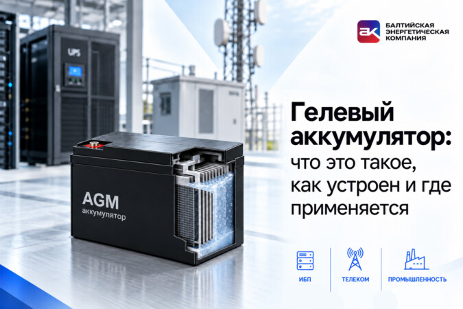Гелевый аккумулятор: что это такое, как устроен и где применяется