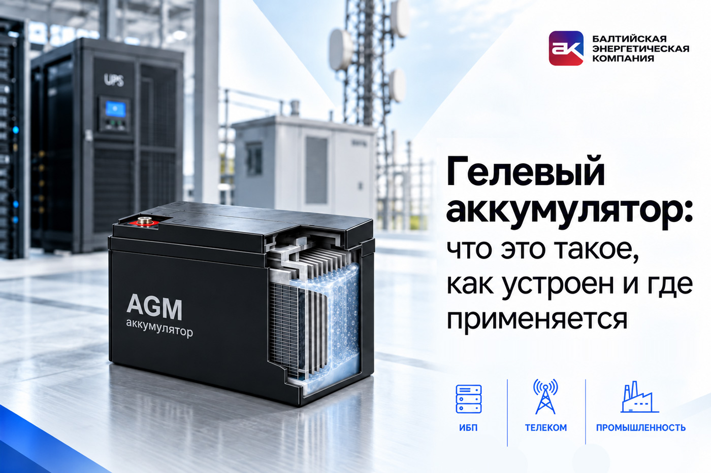 Гелевый аккумулятор: что это такое, как устроен и где применяется